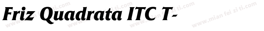 Friz Quadrata ITC T字体转换